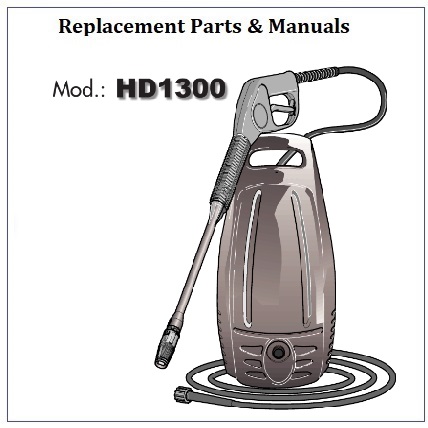 Husky HD1300 & HD1400 Electric Pressure Washer Replacement Parts